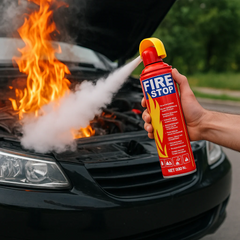 Foam Stop Fire 500ml Portable Fire Extinguisher Spray | Fire Stop Emergency Safety Spray for Home, Kitchen, Car & Office