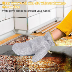 Multipurpose Wire Dishwashing Gloves | Dishwashing Rags For Wet And Dry, Steel Wire Miracle Cleaning Cloth With Glove Shape 1 pair