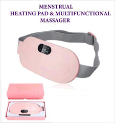 Heating Pad women Period Pain Cramp Relief Belt -Portable Menstrual Heating Pad, Heated Belly Belt for Menstrual Cramp Relief with 3 Heat Levels and 4 Modes, Electric Belt Massage for Women and Girls - Electric Massager