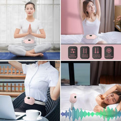 Heating Pad women Period Pain Cramp Relief Belt -Portable Menstrual Heating Pad, Heated Belly Belt for Menstrual Cramp Relief with 3 Heat Levels and 4 Modes, Electric Belt Massage for Women and Girls - Electric Massager