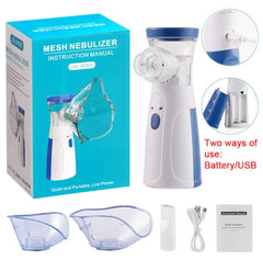 Mini Portable Silent Nebulizer Handheld Inhaler Atomizer: Medical Grade Mesh Technology for Asthma and Respiratory Care