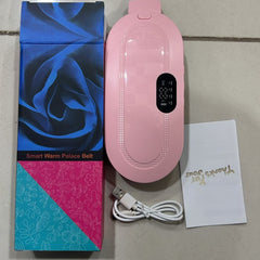 Heating Pad women Period Pain Cramp Relief Belt -Portable Menstrual Heating Pad, Heated Belly Belt for Menstrual Cramp Relief with 3 Heat Levels and 4 Modes, Electric Belt Massage for Women and Girls - Electric Massager