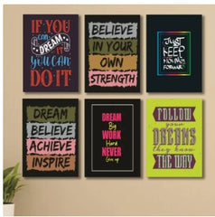 Set of 6 Wooden Wall Art Phototile Frames Spiritual Touch Stylish Decor for Elegant Home Interiors
